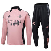 Kit Treino Real Madrid rosa 24/25 Masculina - Agasalho+Calça