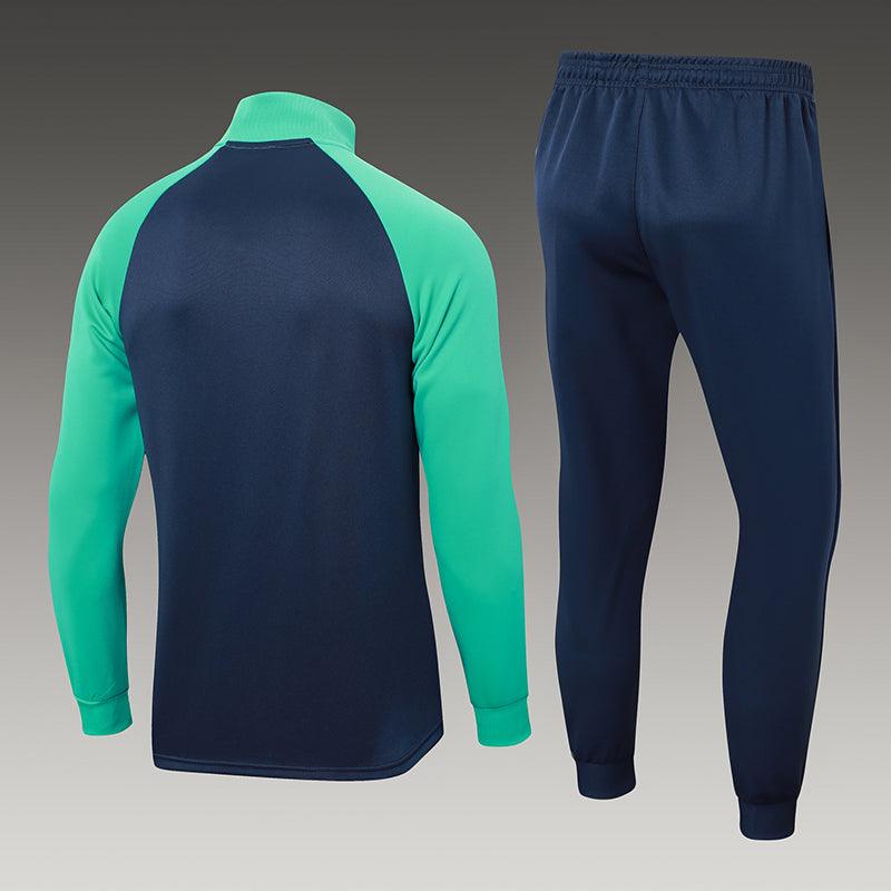 Kit Treino Barcelona verde Masculina 24/25 - Agasalho+Calça