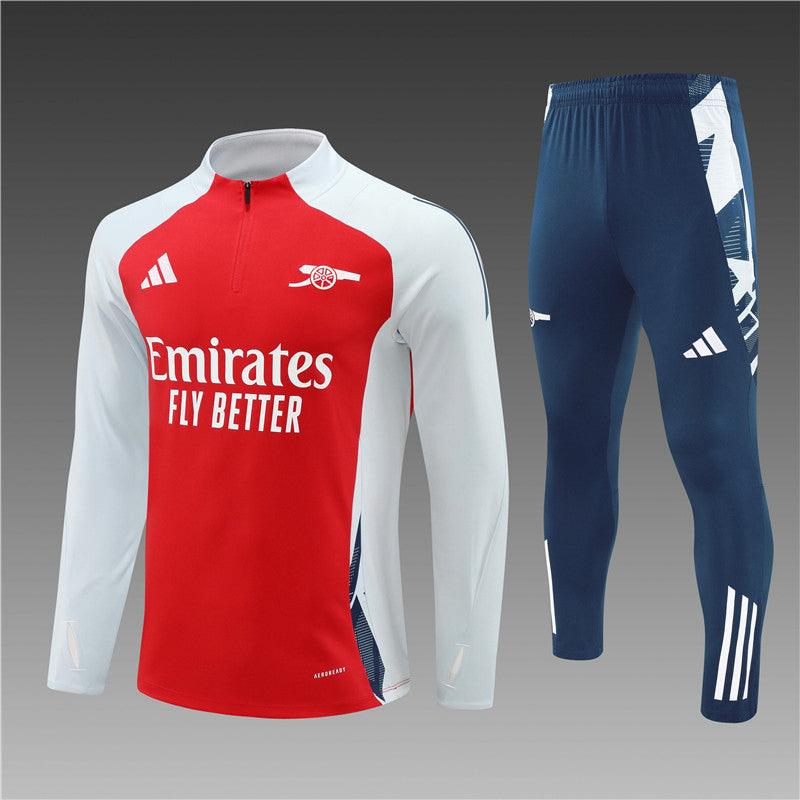 Kit Treino Arsenal vermelho Masculina 24/25 - Agasalho+Calça