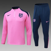 Kit Treino Atletico de Madrid rosa Masculina 24/25 - Agasalho+Calça