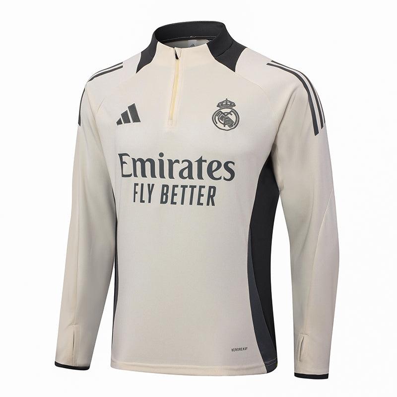 Kit Treino Real Madrid branco Masculina 24/25 - Agasalho+Calça