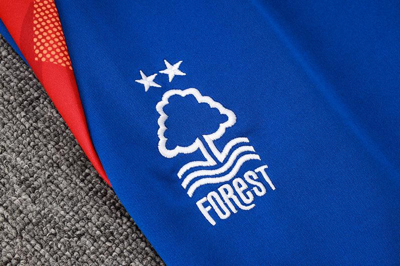 Kit Treino Nottingham Forest branco Masculina 24/25 - Agasalho+Calça