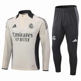 Kit Treino Real Madrid branco Masculina 24/25 - Agasalho+Calça