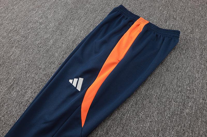 Kit Treino Manchester United azul Masculina 24/25 - Agasalho+Calça