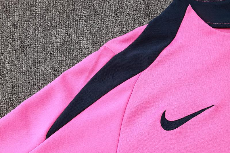 Kit Treino Atletico de Madrid rosa Masculina 24/25 - Agasalho+Calça