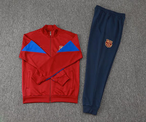 Kit Treino Barcelona vermelho Masculina 24/25 - Agasalho+Calça