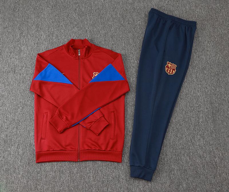 Kit Treino Barcelona vermelho Masculina 24/25 - Agasalho+Calça