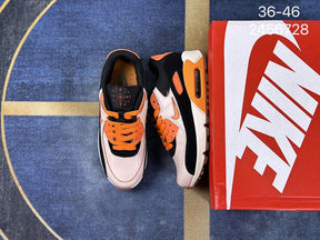 Nike Air Max 90 branco e laranja