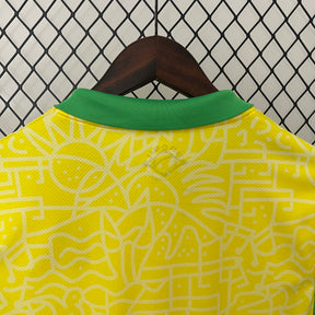 camisa Brasil feminina Amarela