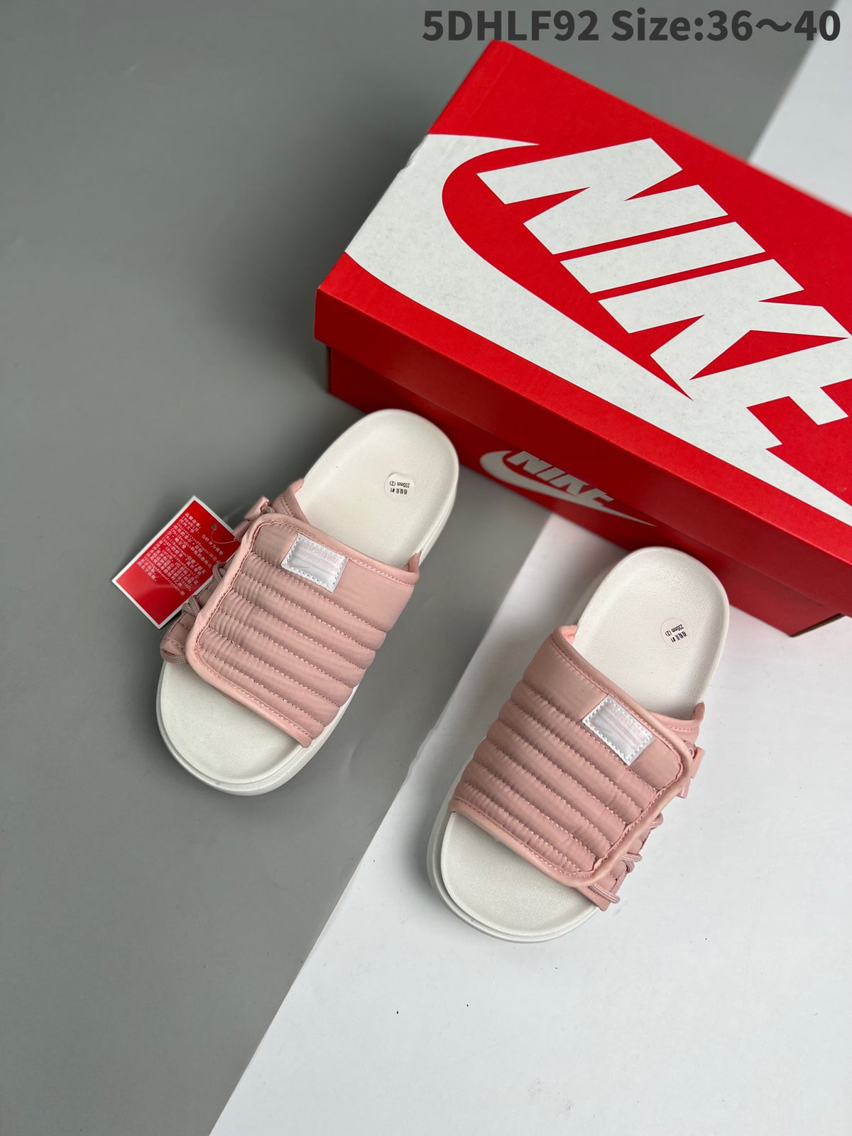 Chinelo Nike Asuna Slide BRANCO/ROSA