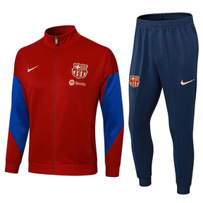 Kit Treino Barcelona vermelho Masculina 24/25 - Agasalho+Calça