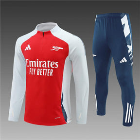 Kit Treino Arsenal vermelho Masculina 24/25 - Agasalho+Calça