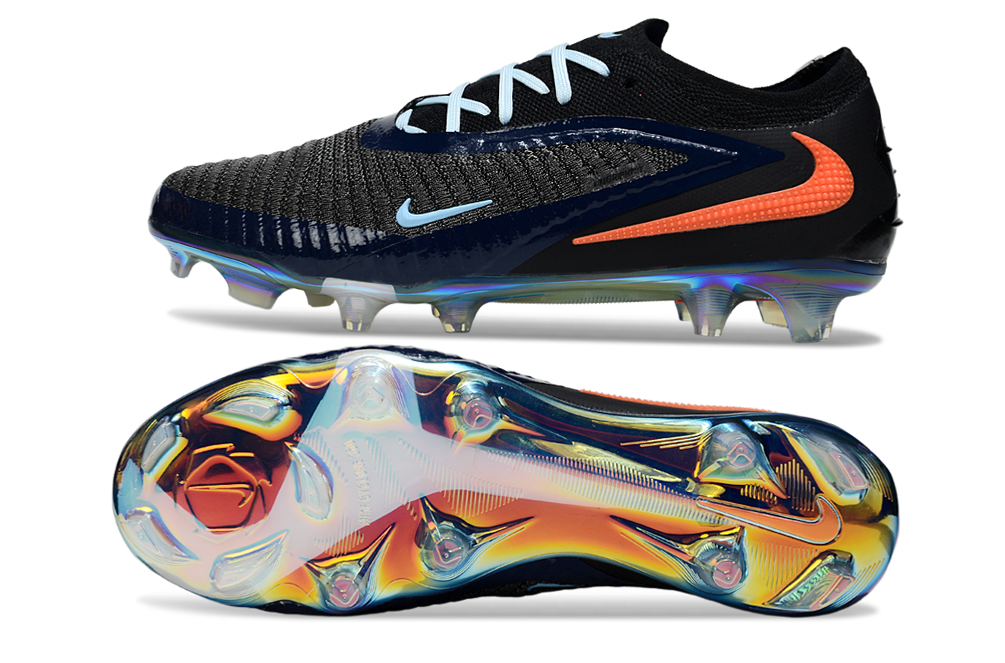 Chuteira Nike Phantom Ultra Venom FG - Preto/Laranja
