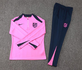 Kit Treino Atletico de Madrid rosa Masculina 24/25 - Agasalho+Calça