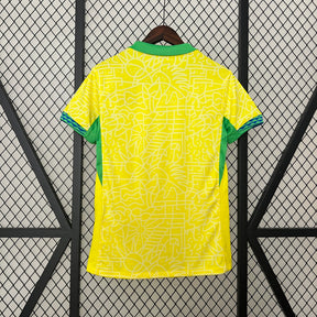 camisa Brasil feminina Amarela