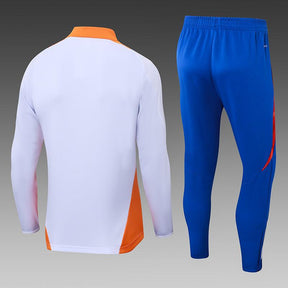 Kit Treino Nottingham Forest branco Masculina 24/25 - Agasalho+Calça
