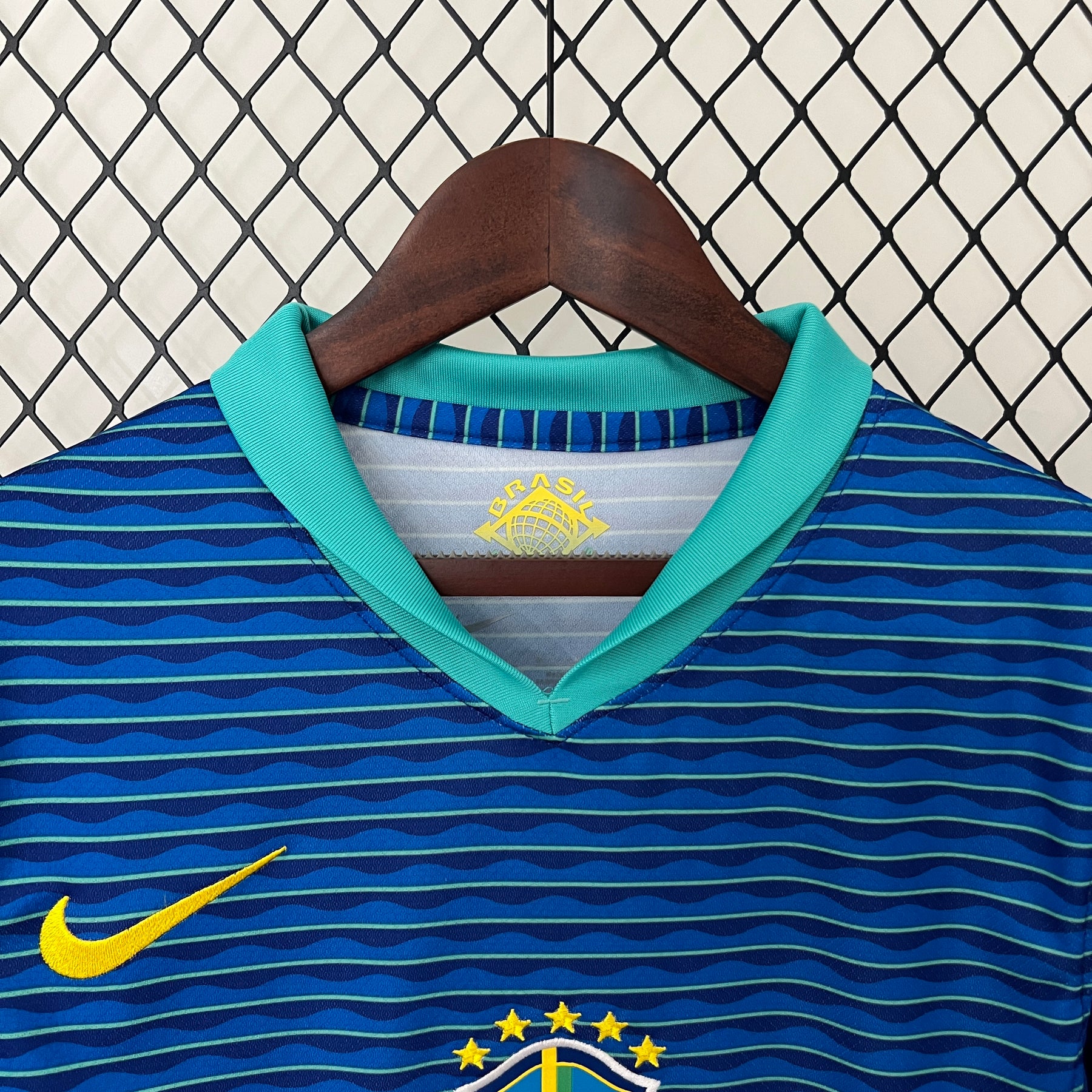 camisa Brasil feminina Azul
