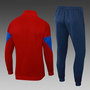 Kit Treino Barcelona vermelho Masculina 24/25 - Agasalho+Calça